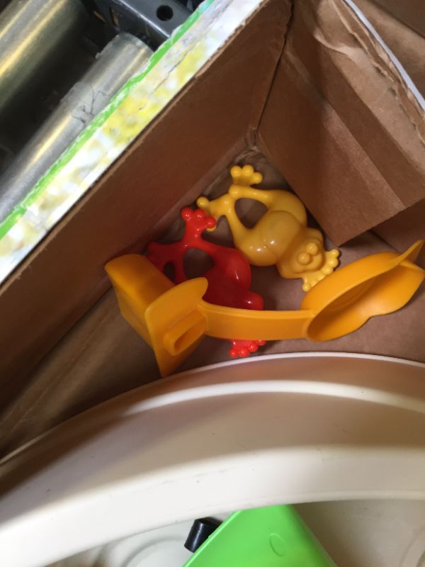 Photo 5 of Little Tikes Frog Pond Water Table. Missing Accessories/Toys, Scratches and Scuffs on Item. Box Packaging Damaged
