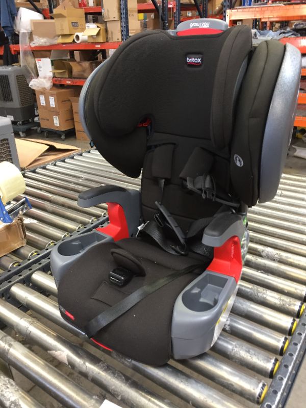 Photo 2 of Britax Grow with You ClickTight Plus Harness-2-Booster Car Seat, Jet Safewash Fabric
