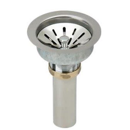 Photo 1 of Elkay LK99FC Deluxe Drain with Type 304 SS Body for Fireclay Sinks, Chrome
