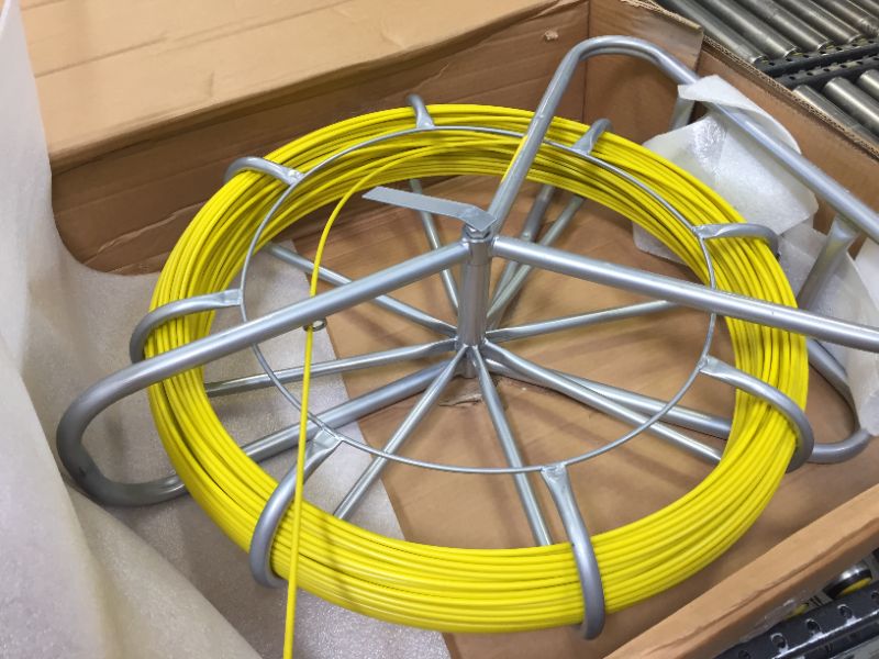 Photo 2 of 6mm Fish Tape Fiberglass Wire Cable Running Rod Duct Rodder Fishtape Rodder 130m
