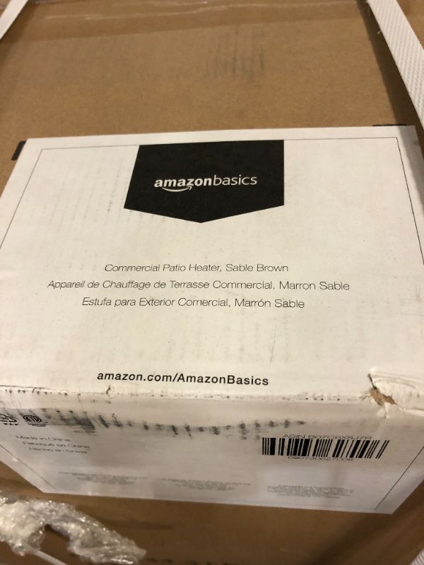 Photo 2 of AmazonBasics Commercial Outdoor Patio Heater, Sable Brown
