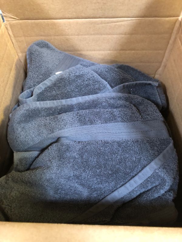 Photo 1 of Ample Decor Bathroom Towel Set of 18-4 Hand Towel, 4 Bath Towel, 10 Wash Cloths - Oeko Tex Certified 600 GSM 100% Cotton - High Absorbency Quick Drying, Ideal for Gifting - Grey Towel Set - 18 Grey