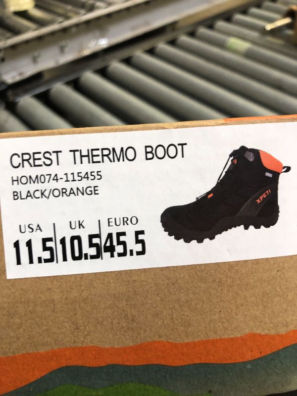 Photo 5 of CREST THERMO BOOT BLACK ORANGE SIZE 11.5