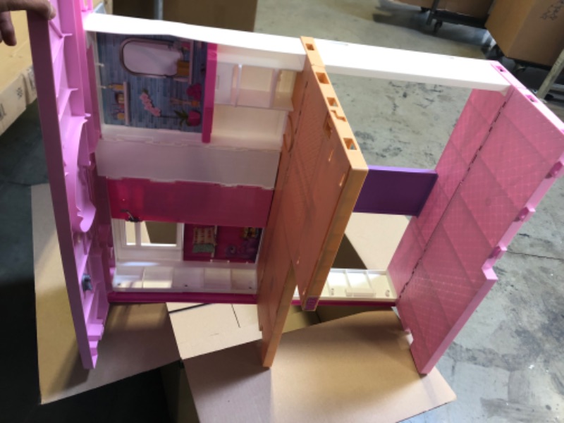 Photo 5 of Barbie DreamHouse Dollhouse with 70+ Accessories, Working Elevator & Slide, Transforming Furniture, Lights & Sounds