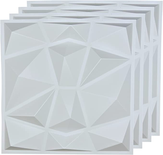 Photo 1 of 11 Pack - PVC Geometric 3D Wall Panel For Sound Diffusion - Modern 3D Design For Walls And Ceilings