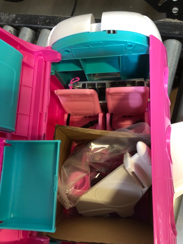 Photo 3 of Barbie Dreamplane Transforming Playset with Reclining Seats and Working Overhead Compartments, Plus 15+ Pieces Including a Puppy and a Snack Cart, for Kids 3 Years Old and Up
