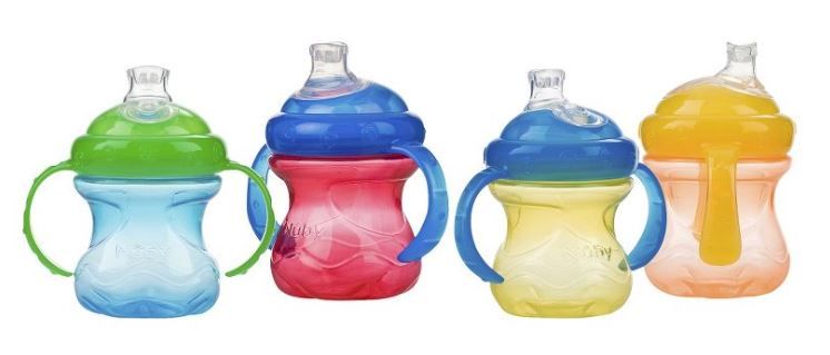 Photo 1 of Nuby No-Spill Super Spout 2 Handle Cup - Boy - 4pk - 8oz

