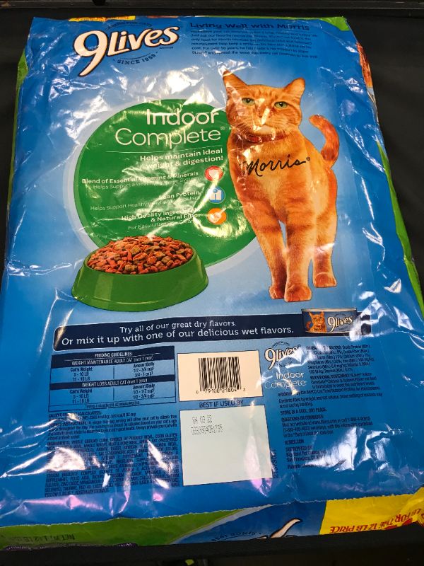 Photo 3 of 9Lives Indoor Complete Dry Cat Food Bonus Bag, 13.2 Lb  --- EXP 04/03/2022