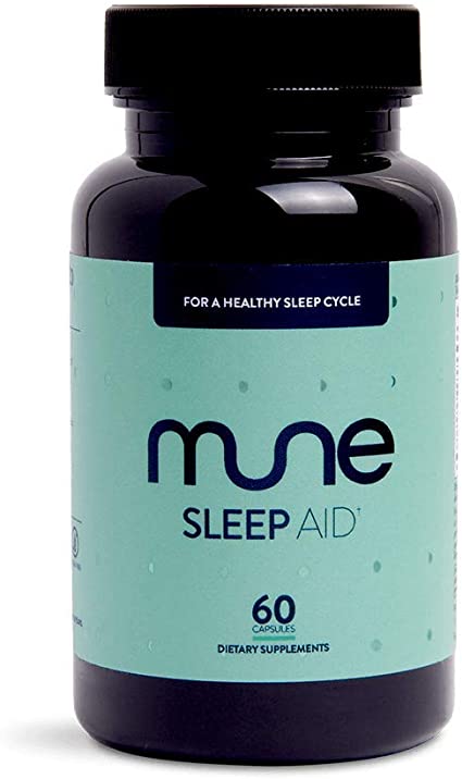 Photo 1 of 2 PACK Mune Sleep Aid with Melatonin, Motherwort, Gotu Kola, Magnolia Bark, GABA | 60 VEGAN Capsules (1-Month Supply) -- MFG DATE 06/2020 (NO EXP DATE PROVIDED) 
