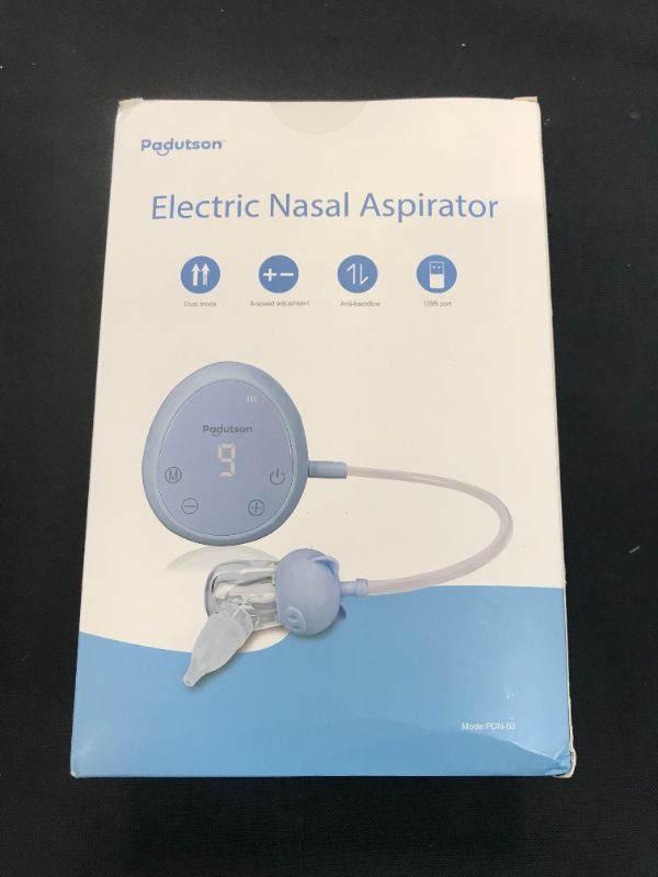 Photo 2 of Electric Nasal Aspirator for Baby, Nose Sucker with 9-Speed Adjustable, Silicone Nose Cleaner for Newborns and Toddlers
