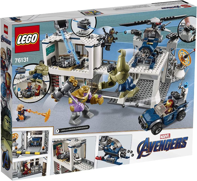 Photo 1 of LEGO Marvel Avengers Compound Battle 76131 Building Set Includes Toy Car, Helicopter, and Popular Avengers Characters Iron Man, 