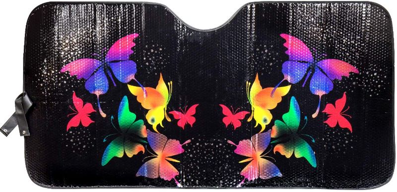 Photo 1 of LUNNA SWR-0216 Gloss Sunshade (Special Edition Butterfly Swarovski Crystal Embellished Accordion - Black)