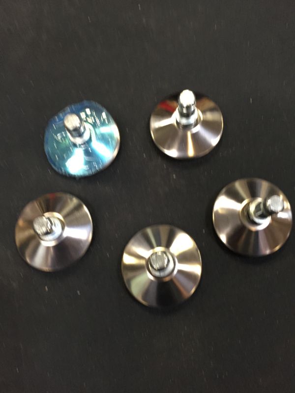 Photo 2 of  chrome Bell Glides Replacement Furniture Floor Gliders for Office Chairs Glide Castors 5-Pack 11mm diameter