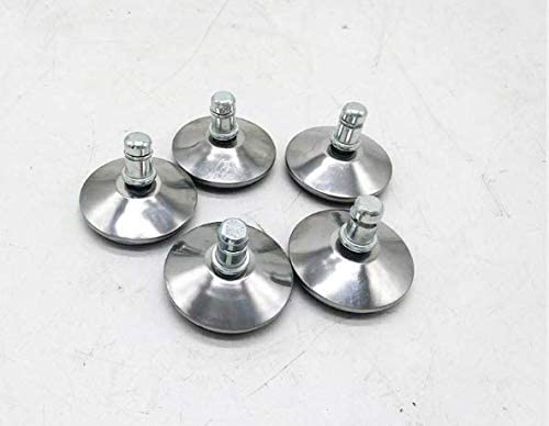 Photo 1 of  chrome Bell Glides Replacement Furniture Floor Gliders for Office Chairs Glide Castors 5-Pack 11mm diameter