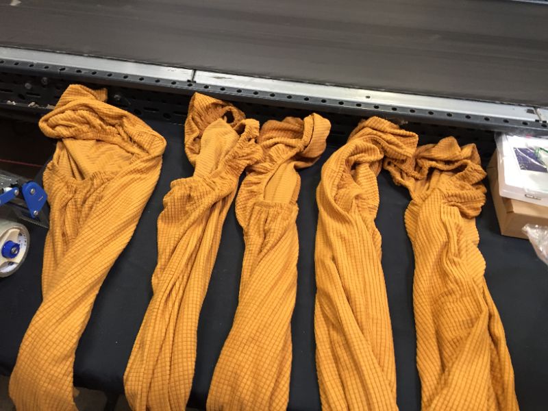 Photo 1 of dining room chair covers 5 pack color orange 