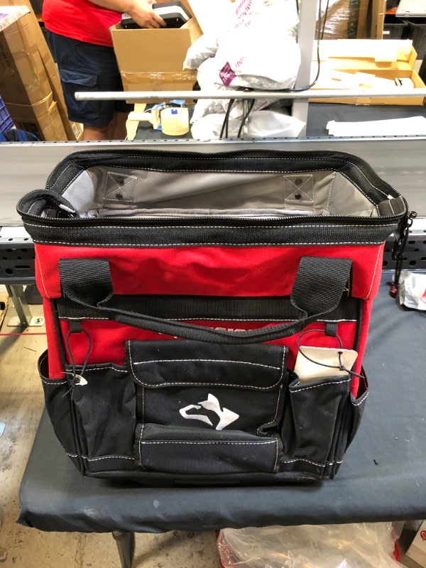 Photo 3 of 18 in. 18 Pocket Rolling Tool Bag
