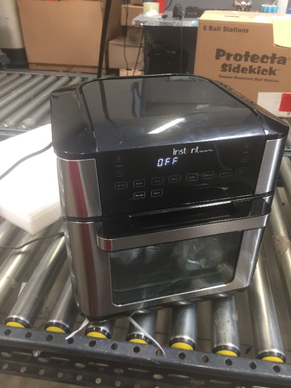 Photo 8 of Instant Vortex Pro 9-in-1 Air Fryer, 10 Quart, Air Fry, Roast, Toast, Broil, Bake, Reheat, Dehydrate, Proof & Rotisserie
