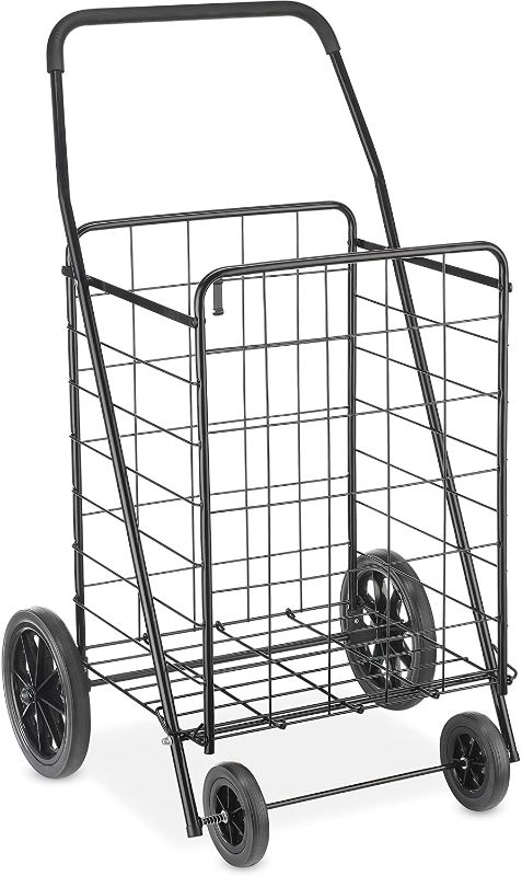 Photo 1 of Whitmor Deluxe Utility Cart, Extra Large, Black (21x24.5x40.12in)
