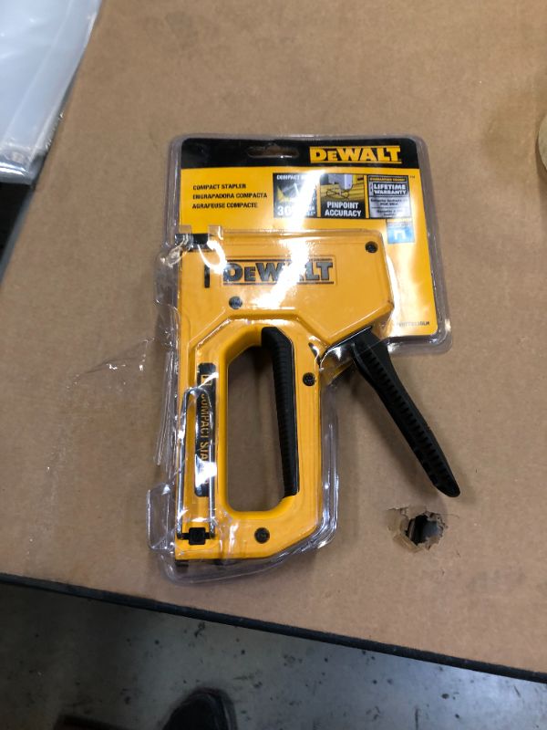 Photo 2 of DeWalt - DWHTTR130LH - Heavy-Duty Compact Staple Gun
