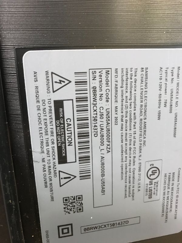 Photo 1 of 55" Class 8000 Series LED 4K UHD Smart Tizen TV