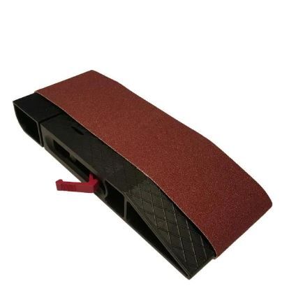 Photo 1 of 3 in. x 21 in. SandDevil3.0 Hand Sander with 80-Grit Sandpaper Belt
