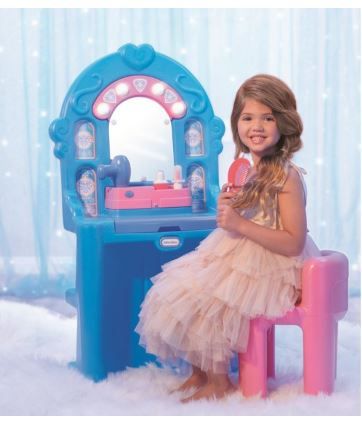 Photo 1 of Little Tikes Ice Princess Magic Mirror Roleplay Vanity with Lights Sounds and
