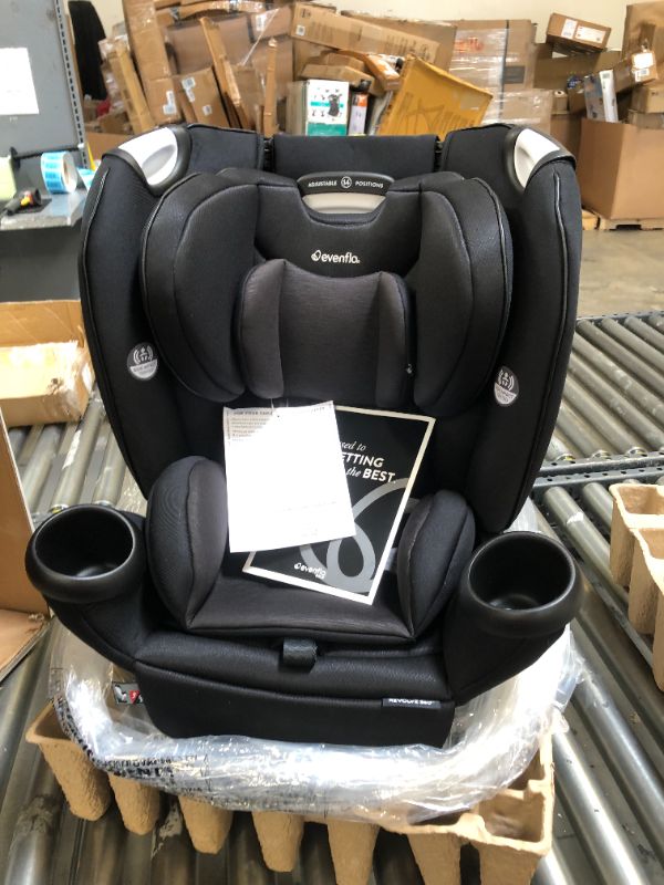 Photo 2 of Evenflo Gold Revolve360 Rotational All-in-1 Convertible Car Seat Swivel Car Seat Rotating Car Seat for All Ages Swivel Baby Car Seat Mode Changing 4120Lb Car Seat and Booster Car Seat, Onyx
