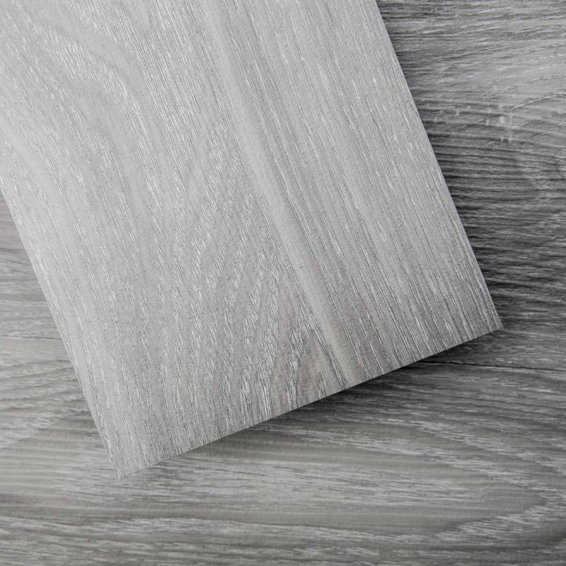 Photo 1 of Art3d Peel and Stick Floor Tile Vinyl Wood Plank 54 Sq.Ft, Light Grey, Rigid Surface Hard Core Easy DIY Self-Adhesive Flooring
