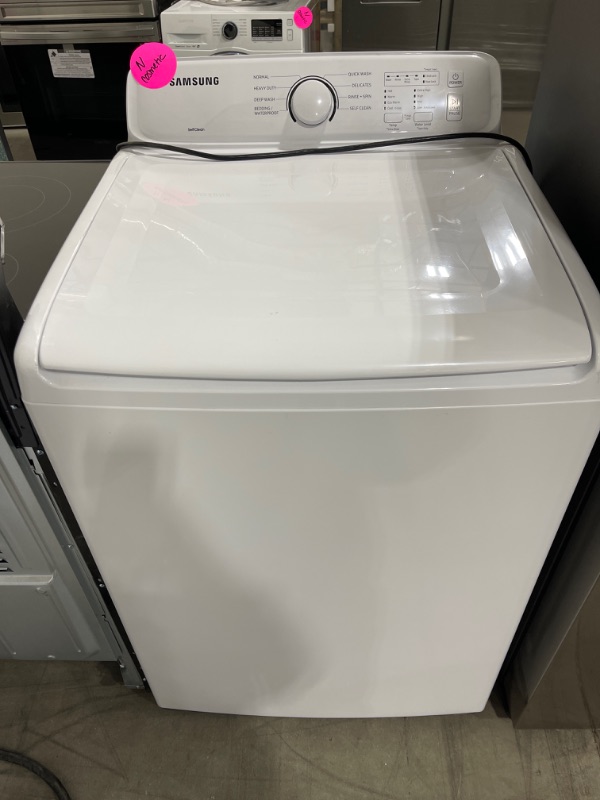 Photo 2 of 4.0 cu. ft. Top Load Washer with ActiveWave™ Agitator and Soft-Close Lid in White * COSMETIC DMG *
