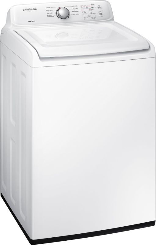 Photo 1 of Samsung - 4.5 Cu. Ft. High Efficiency Top Load Washer - White
 - cosmetic damage