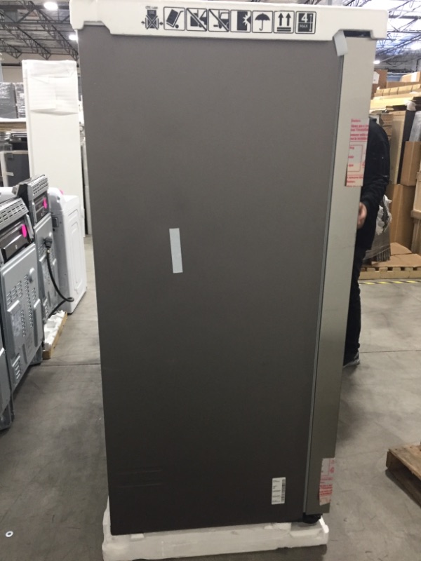 Photo 1 of 27.4 cu. ft. Large Capacity Side-by-Side Refrigerator in Stainless Steel
