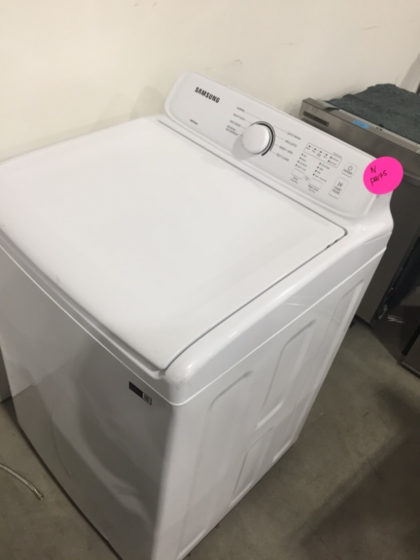 Photo 1 of Samsung - 4.0 cu. ft. High-Efficiency Top Load Washer with ActiveWave Agitator and Soft-Close Lid - White
