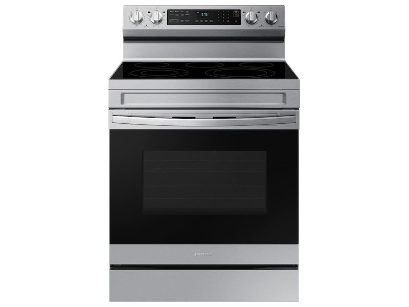 Photo 1 of 6.3 cu. ft. Smart Freestanding Electric Range with No-Preheat Air Fry & Convection in Stainless Steel

