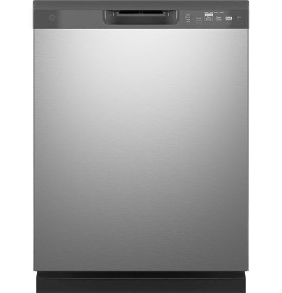 Photo 1 of GE - Front Control Built-In Dishwasher - Stainless steel
