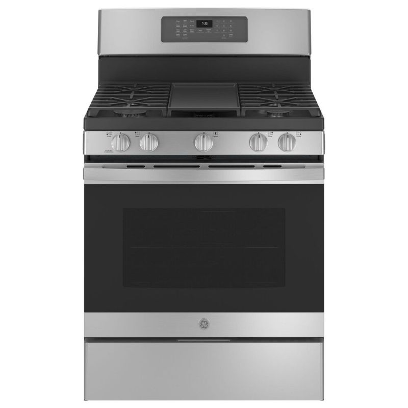 Photo 1 of GE Appliances 30" Freestanding Gas Range with Convection in Stainless Steel
