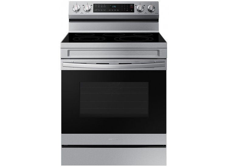 Photo 1 of Samsung 6.3 Cu. Ft. Fingerprint Resistant Stainless Steel Smart Freestanding Electric Range  - NE63A6511SS/AA
