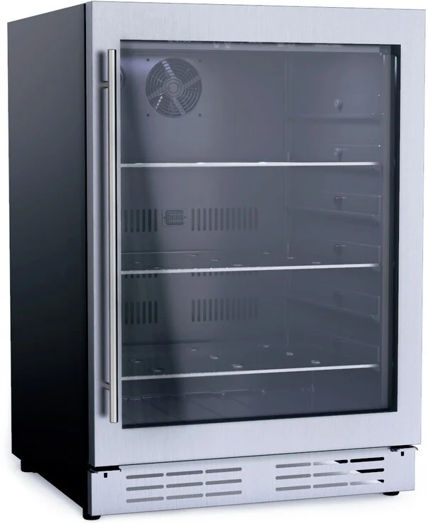 Photo 1 of 24 Inch Beverage Center with 4.8 Cu. Ft. Capacity, Slide Out Shelves, UV Coated Double Panel Glass Door, Temperature/Humidity Sensors, and Sabbath Mode
