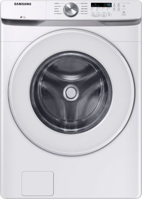 Photo 1 of Samsung - 4.5 Cu. Ft. High Efficiency Stackable Front Load Washer with Vibration Reduction Technology+ - White
