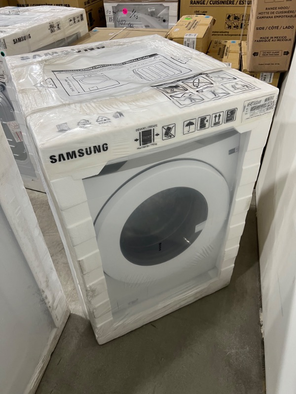 Photo 2 of SAMSUNG 4.5 Cu. Ft. White Front Load Washer - factory sealed