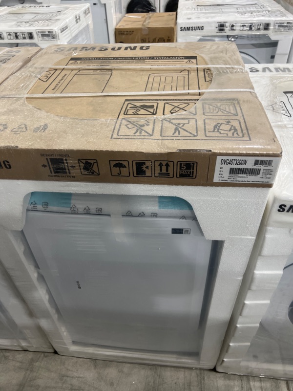 Photo 2 of Samsung - 7.2 Cu. Ft. Gas Dryer with Sensor Dry - White - factory sealed 