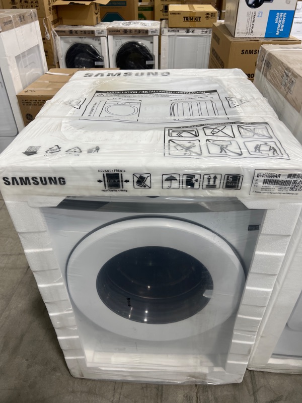 Photo 2 of SAMSUNG 4.5 Cu. Ft. White Front Load Washer - factory sealed