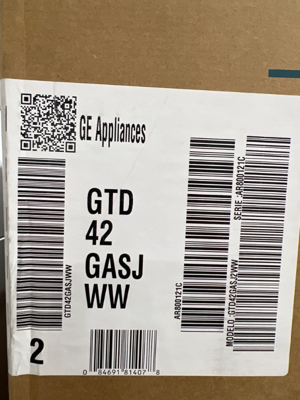 Photo 3 of GE GTD42GASJWW Aluminized Alloy Drum Gas Dryer, 7.2 Cu. Ft. Capacity, White