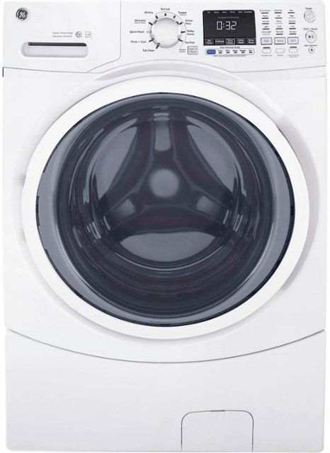 Photo 1 of GE - 4.5 Cu. Ft. Stackable Front Load Washer - White
