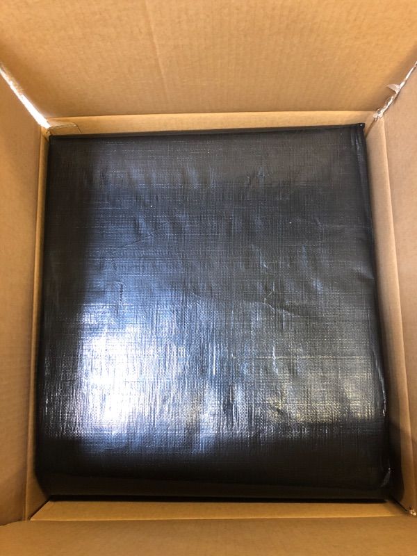 Photo 1 of Amazon Commercial Heavy Duty Black Poly Tarp, 12 x 20 ft., 1-Pack