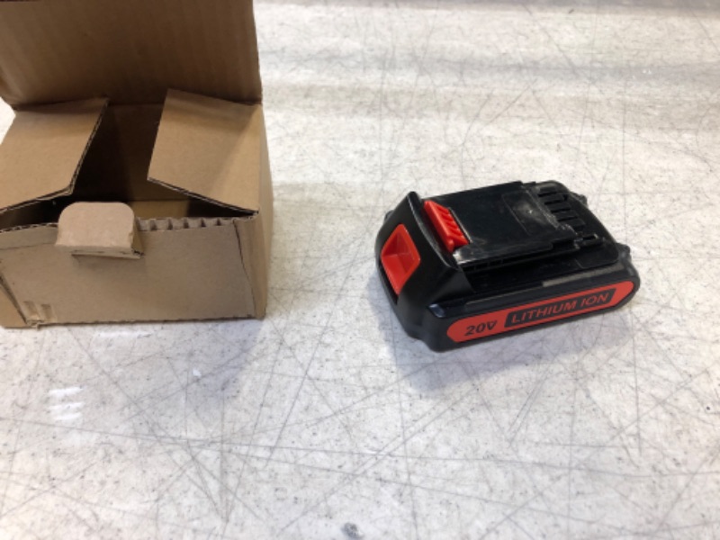 Photo 2 of LBXR20 20V 3.0Ah Replacement for Black and Decker 20V Lithium Battery Max LB20 LBX20 LBXR20-OPE LBXR2020-OPE LB2X4020-OPE LBXR20B-2 LST220 LST300 Cordless Power Tool 1 Pack