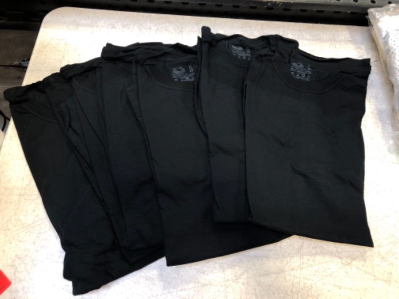 Photo 1 of 6 PACK OF MENS BLACK SHIRTS 
SIZE XLARGE 