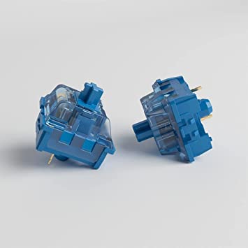 Photo 1 of Akko CS Switches, 3 Pin 36gf Tactile Switch Compatible for MX Mechanical Keyboard (45 pcs, Ocean Blue)
