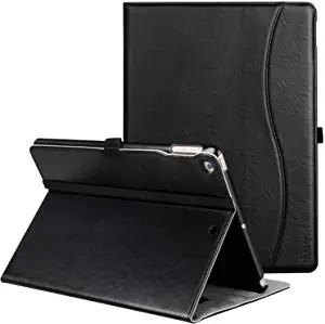 Photo 1 of Ztotop Case for iPad 6th/5th Generation 9.7 Inch 2018/2017/iPad Air 2 & 1, Premium PU Leather Business Folding Cover for iPad Air 2nd/1st Gen, Black
