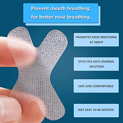 Photo 1 of Mouth Tape for Better Nose Breathing, Less Mouth Breathing, Improved Nighttime Sleeping and Instant Snoring Relief 60 COUNT 5 PACK 