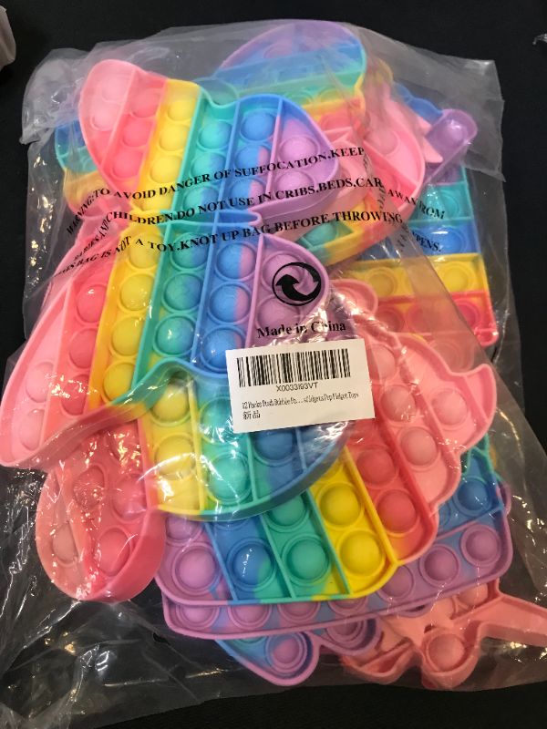 Photo 2 of Pop Set for Classroom Kids Girls Prizes Gifts, Anxiety Stress Relief Sensory Packs Toys Stuffers Filler Bulk Party Favors Package Goodie Bag
